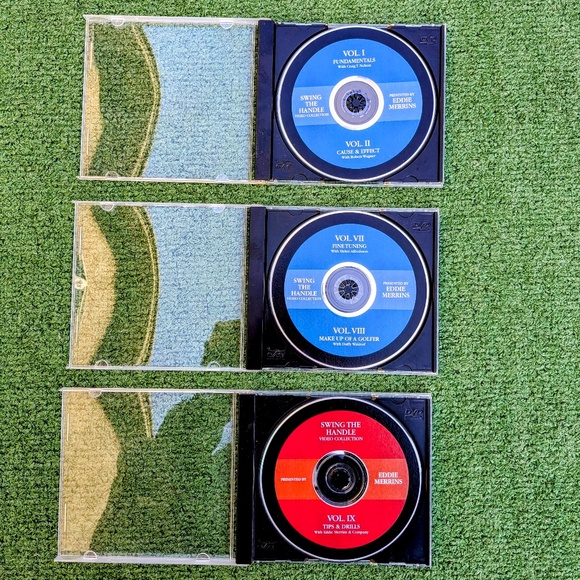Swing The Handle Golf Instruction 5 Video DVD Teach Set Eddie Merrins Vols 1-9 - Picture 3 of 6